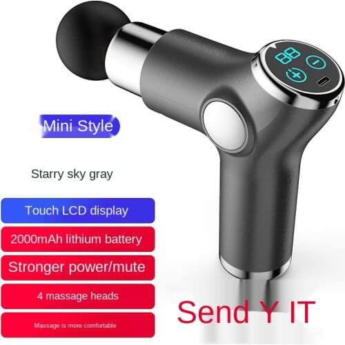 LCD fascia gun mini portable massage stick fitness body massage relaxation muscle massager pain releif dropshipping