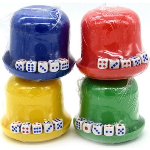 1 Set Polyhedral Dice Cup Drinking Board Game Gambling Dice Box With 9mm Table Games