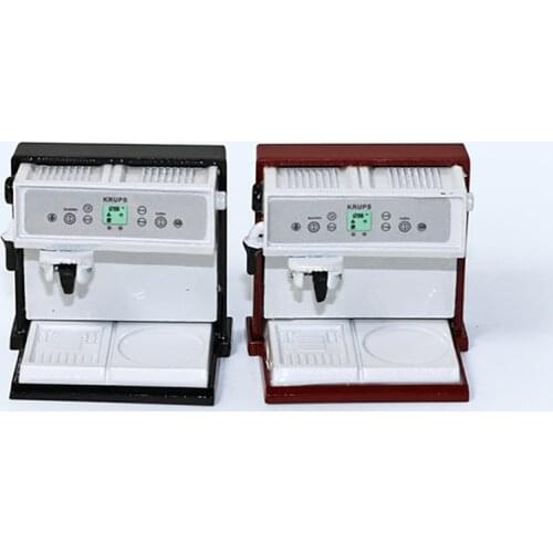 1Pcs 1/12 Dollhouse Miniature Accessories Mini Metal Coffee Machine Simulation Furniture Model Toys for Doll House Decoration