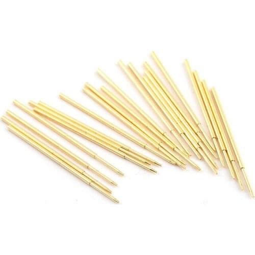 100PCS PAL75-F1 Pointed Four-jaw Plum Blossom Head Spring Test Pin 1.02mm Probe for Circuit Board Test