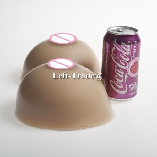 1800g silicone forms cup f hot boobs fake breast for man transvestite