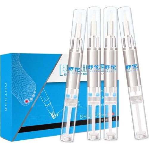 4x3ML Fungal Nail Treatment Pen Onychomycosis Paronychia Anti Fungal Nail Chinese Herbal Nail Care TSLM1