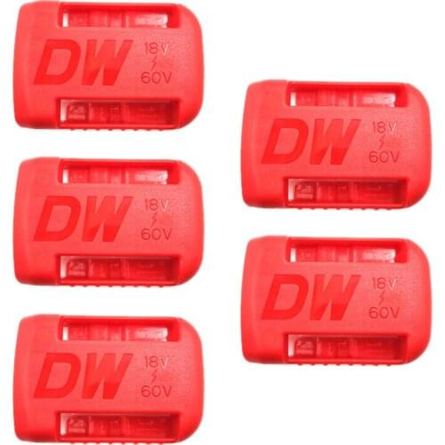 TOP 5 Packs Stealth Battery Mounts Holder,for De-Walt 18V 20V 54V 60V Battery Drill,Belt Clips Holders,Store Battery(Red)