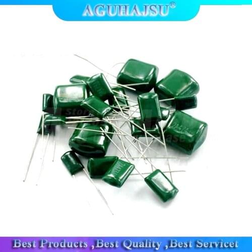 50pcs Polyester film capacitor 630V 1nF 1.5nF 10nF 22nF 33nF 47nF 2J102J 2J152J 2J222J 2J472J 2J682J 2J103J 2J223J 2J333J 2J473J