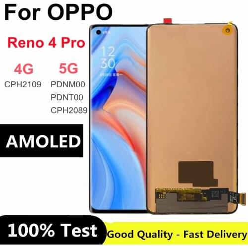6.5" AMOLED For Oppo Reno4 Pro LCD Display Screen with Touch Panel Digitizer For OPPO Reno 4 Pro 5G LCD Display