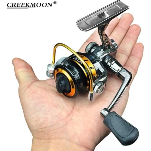 Full Metal Mini Fishing Spinning Reel Outdoor Ice Fishing Sea Rock Raft Angling Rod Gear Metal Spool Tackle Carp Bass Reels 5:1