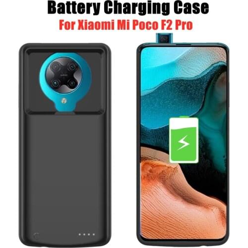 Battery Charger Cases For Xiaomi Mi Poco F2 Pro Power Bank Case 6800mAh External Charging Battery Cover For Mi Poco F2 Pro Case
