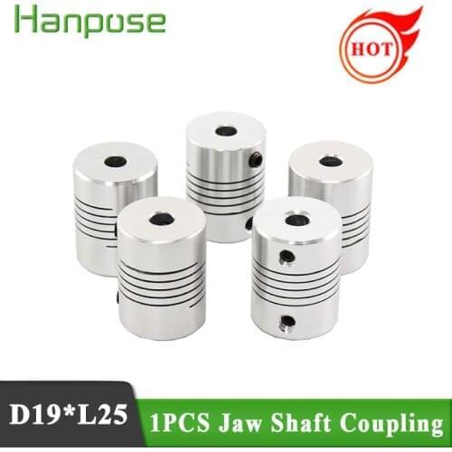 D19*L25 Aluminium CNC Stepper Motor Flexible Shaft Coupling Coupler Encoders Engraving Machine ID3 4 5 6 6.35 7 8 9 10mm