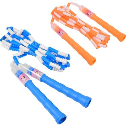 Child Rope Skipping Non-slip Handle Bamboo Skipping Rope Durable Adjustable Without Knotting Skipping For Kids Fitness Accessory