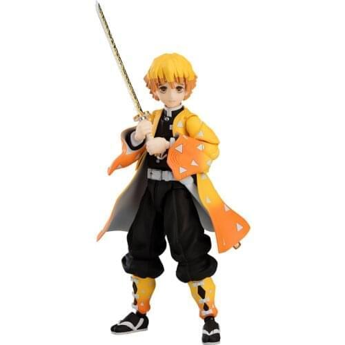 Pre-sale Demon Slayer Agatsuma Zenitsu Action Figure Model Modification Double version ornaments Collectibles Model Toys