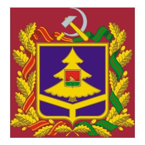 Russia Bryansk Oblast Flag 150X90cm (3x5FT) 120g 100D Polyester Double Stitched High Quality Free Shipping
