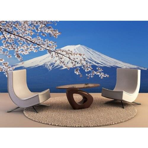 Custom Wallpaper Murals Wall Painting Mount Fuji View Lake Kawaguch Self Adhesive Vinyl Wall Sticker Poster Home Decor