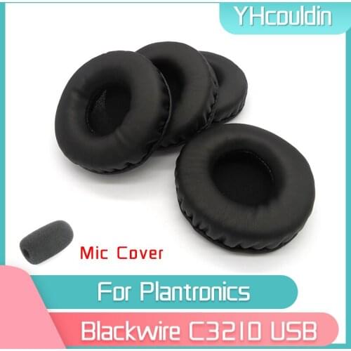 YHcouldin Earpads For Plantronics Blackwire C3210 USB Headphone Accessaries Replacement Wrinkled Leather