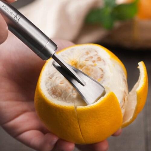 304 Stainless Steel Orange Grapefruit Peeler with Sharp Blade, Kitchen Fruit & Vegetable Tools