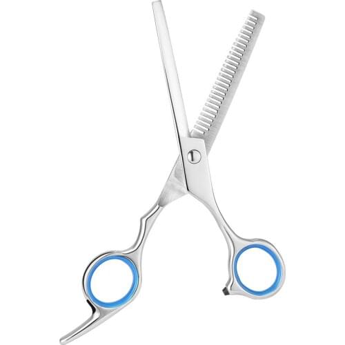 Lightweight 6 Inch Stainless Steel Teeth Cut/Flat Cut Type Hair Styling Beauty Salon Hairdressing Scissor For Barber Shop
