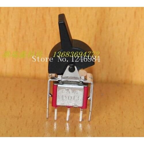 [SA]P13 pin dual six foot two tranches black handle toggle switch toggle switch Q13 3MD1 Deli Wei--50pcs/lot