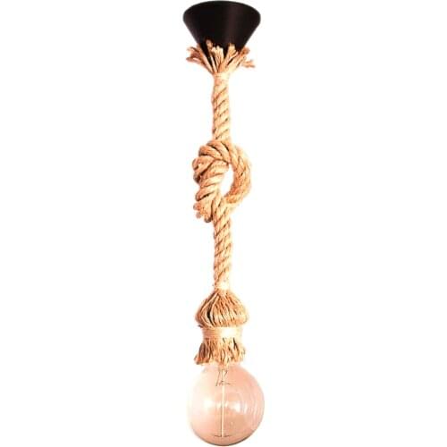 Authentic Rope Pendant Lamp corded Single Chandelier
