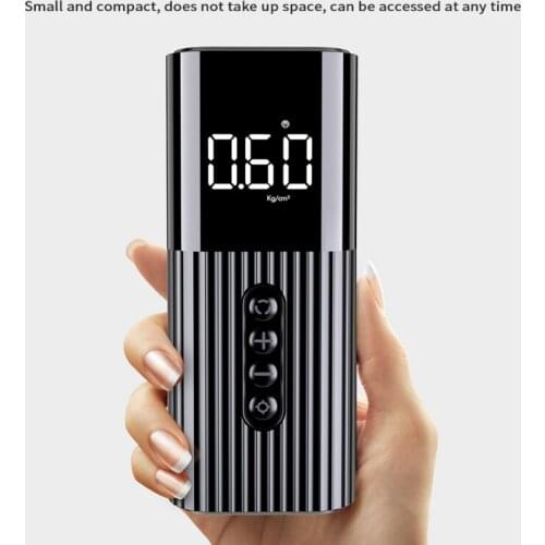 Portable Air Compressor Mini Bike Pump Inflator With LED Light For Car Motorcycle Bike Tires Uncharged Bike Tools