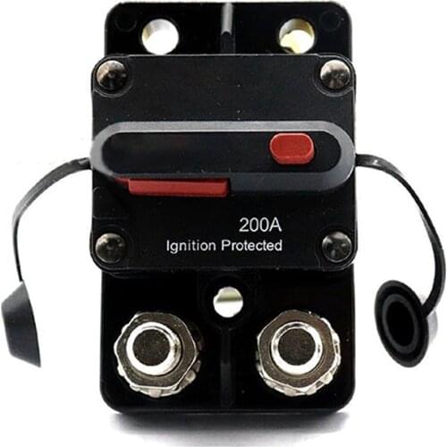 Professional 12V-70V DC 30A 50A 60A 100A 150A 200A 250A Car Waterproof Circuit Breaker Reset Fuse Inverter Voltage Relay