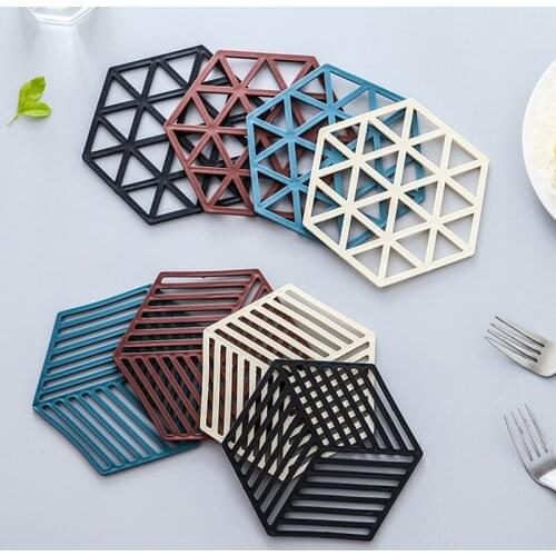 Household kitchen foldable lengthened thickened silicone table mat heat insulation pad anti-scald mat bowl mat coaster