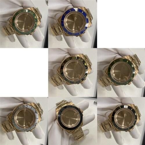 Replacement 41MM Watch Case with 20MM Watch Strap Band for Miyota 8215 8205 8200 For ETA 2836 2834 Watch Movement Repair Kits