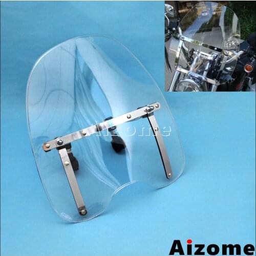 Universal Motorcycle Windshield Windscreen For Honda Cruisers Standards 1969-2017 Shadow Aero ACE Spirit 1100 750 600