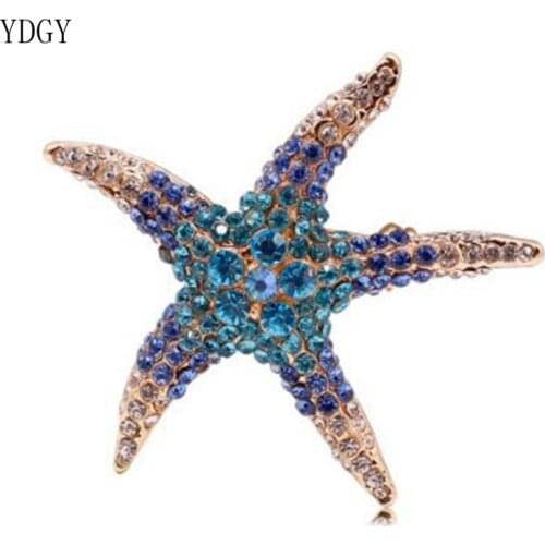 YDGY Simple Fashion Creative Starfish Brooch Alloy Animal Brooch Girl Style Accessory Brooch