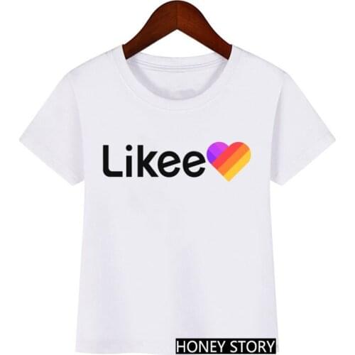 Funny Graphic Girls Boys T Shirt Rainbow Likee Letters Love Printed Kids Clothes Summer Children Kawaii Tops For Girls T-shirt