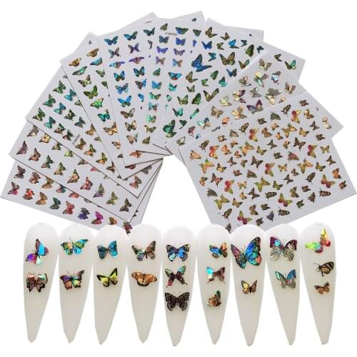1pc Nail Art Butterfly Sticker Spring Summer Butterfly Designs Manicure Z-D