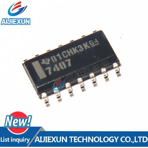 10PC in stock SN7407D SN7407 SOP14 HEX BUFFERS/DRIVERS WITH OPEN-COLLECTOR HIGH-VOLTAGE OUTPUTS New and original