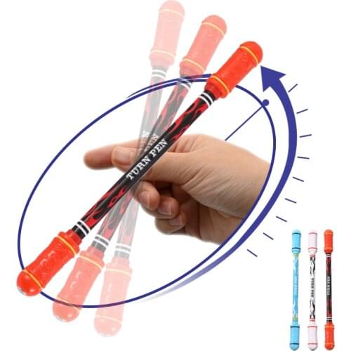 12Pc Spinning Pen Creative Random Flash Rotating Gaming Gel Pens Student Gift Toy Cute Stationery Decompression Artifact