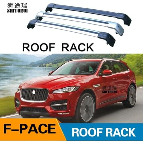 2Pcs Roof bars For JAGUAR F-PACE (X761) 2015-2019 Aluminum Alloy Side Bars Cross Rails Roof Rack Luggage
