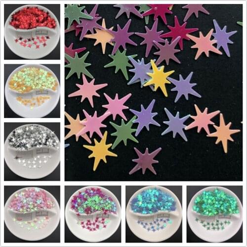 20g 9*7.6mm X Star PVC loose Sequins Glitter Paillettes for Nail Art manicure/Craft Filler/wedding decoration confetti Wholesale