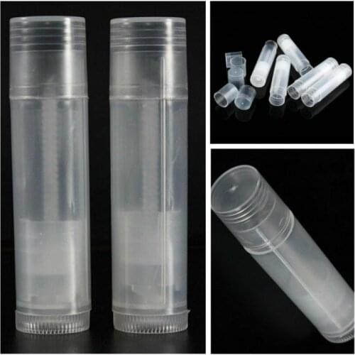 50 Pcs 5g 5ml Lipstick Tube Lip Balm Containers Empty Cosmetic Containers Lotion Container Glue Stick Clear Travel Bottle