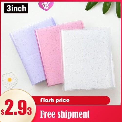 64 Capacity Cards Mini Holder Binders Albums with Bling Clear Cover for 6.5*9cm Board Games Card Multifunction Sleeve Holder