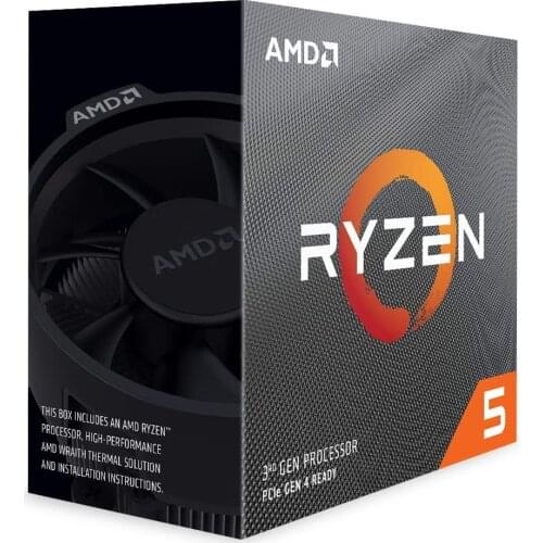 AMD Ryzen 5 3600 6 core, 12 thread Unlocked desktop Cpu Wraith Stealth cooler 35 MB game cache DDR4 3200 support