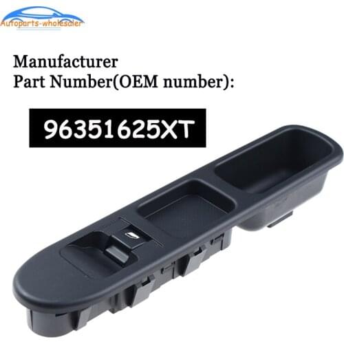 Car 96351625XT For Peugeot 307 / CC / Break /SW 2001-2003 2004 2005 2006 2007 left Passenger Power Window Control Button Switch