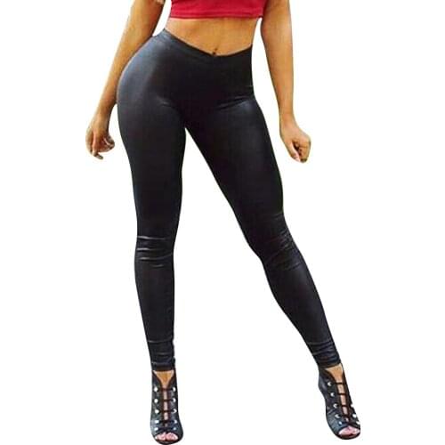 Feitong Women's Leather Pants