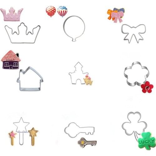 Valentines Day Party Flower Cookies Pastry Fondant Mold Stainless Steel Cake Mold Sugarcraft Decorating Frame Cutter Cake Tools