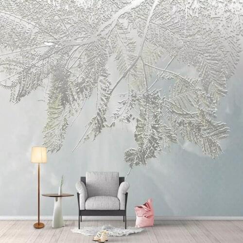Photo Wallpaper 3D Stereo Leaf Murals Living Room TV Sofa Bedroom Background Wall Papers Abstract Art Home Decor Papel De Parede