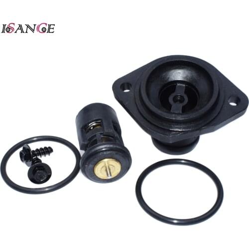 Coolant Thermostat & Water Flange Cover Cap Bolts Gaskets For VW Seat Skoda # 032121121J / 032121121B / 032121110B / 032121110P