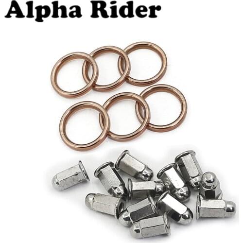 Exhaust Manifold Gasket Repair Set For Honda GL1500CT GL1500C Valkyrie Tourer 1997 1998 1999 2000 / GL1500 Gold Wing 88