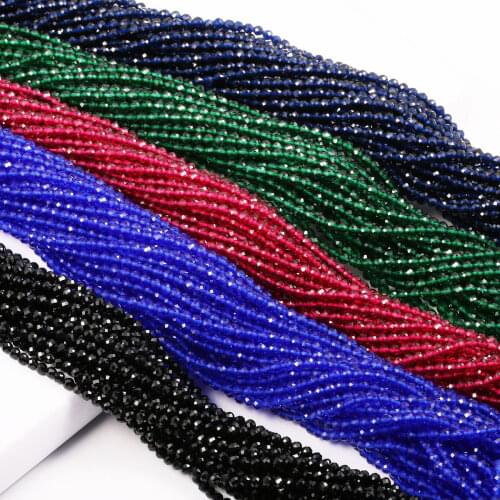 Hot Sale New Spinels Faceted Beads Loose Beads Making for Jewelry DIY Bracelet Necklace Accessorie Women Gift Size 2mm 3mm