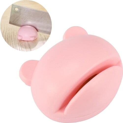 1pc Mini cute Cartoon Whetstone Knife Sharpener Hot Portable Stable Knife Sharpener Household Kitchen accessories Tool Supplies