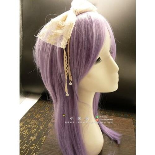 Kawaii girl KC gothic lolita headband loli cosplay sweet lolita headwear bowknot hair band headwear kawaii girl loli cos