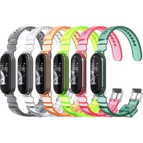 Bracelet For Xiaomi Mi Band 5 4 3 Strap TPU Waterproof Watchband Smart Watch Band Correa Mi Band 5 4 Replacement Accessories
