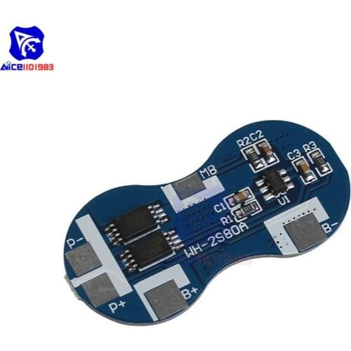 Diymore 2 Series 7.4V 4A BMS Li-ion 18650 Lithium Battery Protection Board Overcurrent Overcharge Overdischarge Protection