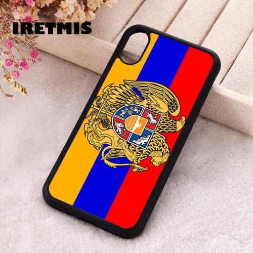Iretmis 5 5S SE phone cover cases for iphone 6 6S 7 8 Plus X Xs Max XR 11 12 Mini Pro Silicone Cool Russian coat of arms Flag