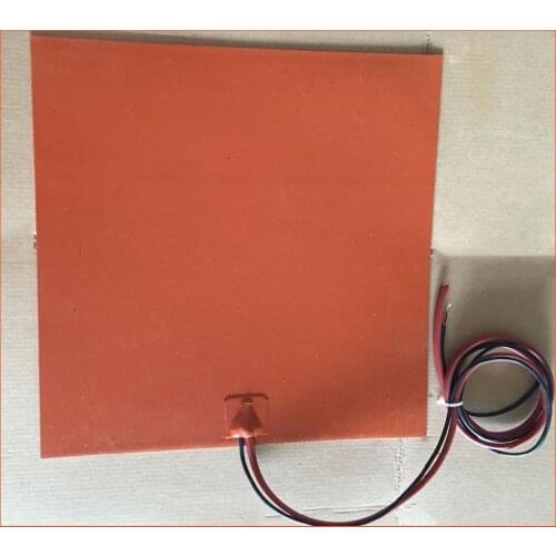 Silicone riscaldatore letto 110 v 800 x 800mm per kossel pro stampante 3d installare wih 100k termistore e 3m nastro duct heater