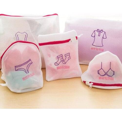Washing Bag Bra Socks Underwear Bags Mesh Zippered Lingerie Laundry Bag Washing Machine Dirty Laundry Bags For Clothes Wash Kit